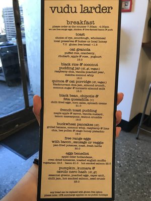 Menu photo 6 Vudu Cafe & Larder Queenstown, OTA Menu photo 6 Vudu Cafe & Larder Queenstown, OTA