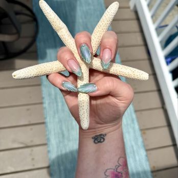 Venus Nails II - Dip gel manicure with tips cat eye nail polish & designs. - Nail Salons Near Me - Ocean City, Maryland Venus Nails II - Dip gel manicure with tips cat eye nail polish & designs. - Nail Salons Near Me - Ocean City, Maryland