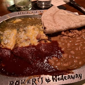 Rokerij - New Mexican Enchiladas, one pork and two beef - Seafood Near Me - Phoenix, Arizona