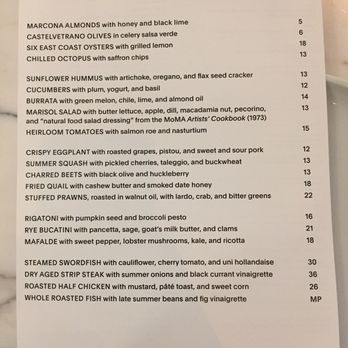 Marisol - Menu is in the style of shareable plates - New American Near Me - Chicago, Illinois