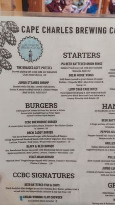 Menu photo 7 Cape Charles Brewing Company Cape Charles, VA Menu photo 7 Cape Charles Brewing Company Cape Charles, VA