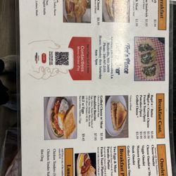 Tex's Place - Menu