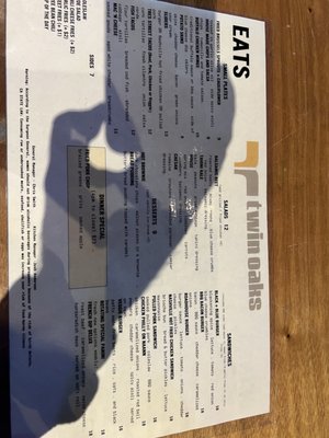 Menu photo 5 Twin Oaks Roadhouse Penngrove, CA