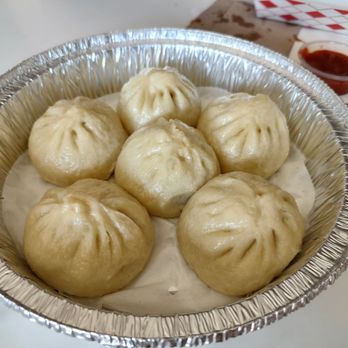 Mayflower Dumpling Express - Shen Steamed Bao.  Usually get these pan fried (Shen Jian Bao) but steamed is still good. - Dim Sum Near Me - Anaheim, California
