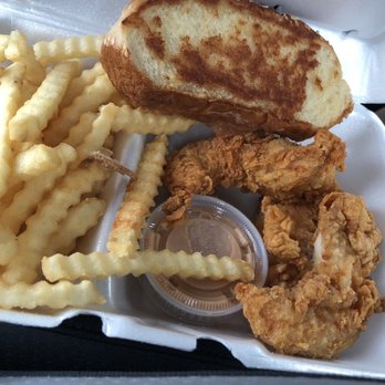 Raising Cane's Chicken Fingers - 3 finger combo. Comes with 3 chicken fingers, fries, Texas toast, canes sauce and a medium drink. - Fast Food Near Me - Schaumburg, Illinois Raising Cane's Chicken Fingers - 3 finger combo. Comes with 3 chicken fingers, fries, Texas toast, canes sauce and a medium drink. - Fast Food Near Me - Schaumburg, Illinois