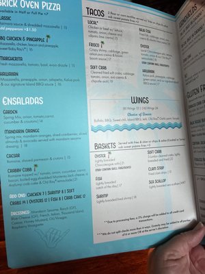 Menu photo 2 Blackfin Chincoteague, VA