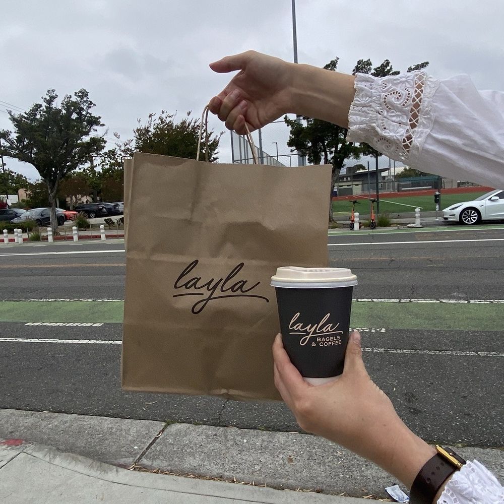 Layla Bagels & Coffee - Latte - Bagels Near Me - Santa Monica, California Layla Bagels & Coffee - Latte - Bagels Near Me - Santa Monica, California