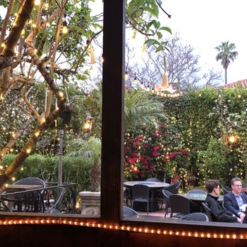 Zaytoon - View from our table, in the twilight. - Lebanese Near Me - Santa Barbara, California Zaytoon - View from our table, in the twilight. - Lebanese Near Me - Santa Barbara, California