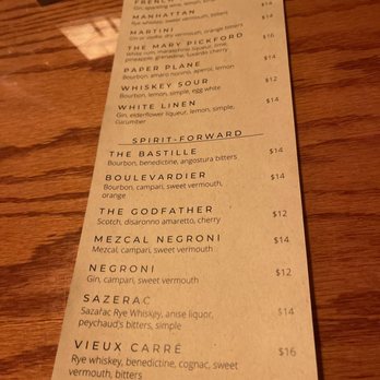 House Divided - Menu - Cocktail Bars Near Me - Roseville, California