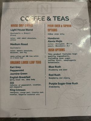 Menu photo 4 Nova Coffee Co Warren, OH