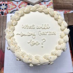 Moribakes - Full size custom gender reveal cake