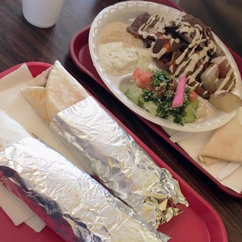 Wrap It Up - Two Falafel Veggie Wraps (by far the best I've ever tasted) and the Gyro Plate, full of delicious meat and fresh veggies. - Mediterranean Near Me - Reno, Nevada Wrap It Up - Two Falafel Veggie Wraps (by far the best I've ever tasted) and the Gyro Plate, full of delicious meat and fresh veggies. - Mediterranean Near Me - Reno, Nevada