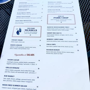 Bentwood Tavern - Menu - New American Near Me - New Buffalo, Michigan