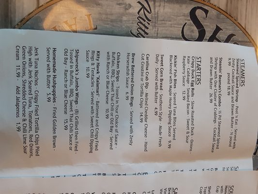 Menu photo 7 Shipwrecks Taphouse & Grill Kitty Hawk, NC Menu photo 7 Shipwrecks Taphouse & Grill Kitty Hawk, NC