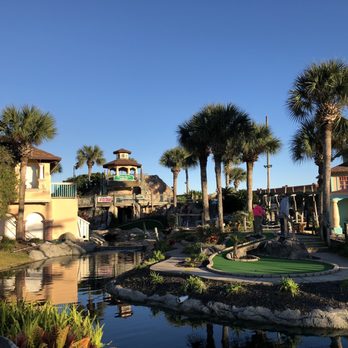 Fiesta Falls Minature Golf - Blue skies and miniature golf! - Mini Golf Near Me - Saint Augustine, Florida
