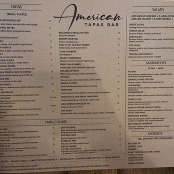 American Tapas Bar - Menu - New American Near Me - Fort Lauderdale, Florida