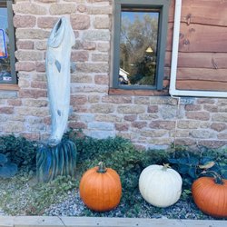 Trout Town Tavern & Eatery - A trout and some pumpkins