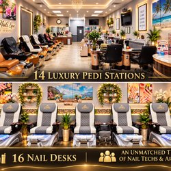 Beyond Nails - 14 Luxury Pedi Stations, 16 Nail Desk and an unmatched Team of Nail Techs & Artists