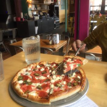 Moonlight Pizza & Brewpub - T-Guns do try it if you like flavor and spicy red sauce with the creamy cheese! Nom! - Pizza Near Me - Salida, Colorado Moonlight Pizza & Brewpub - T-Guns do try it if you like flavor and spicy red sauce with the creamy cheese! Nom! - Pizza Near Me - Salida, Colorado