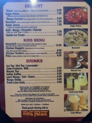 Menu photo 4 India Palace Las Vegas, NV Menu photo 4 India Palace Las Vegas, NV