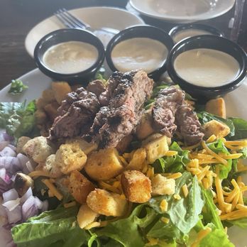Cattlemen's Steakhouse - Steak salad, with ranch dressing - Steakhouses Near Me - Mountain Grove, Missouri Cattlemen's Steakhouse - Steak salad, with ranch dressing - Steakhouses Near Me - Mountain Grove, Missouri