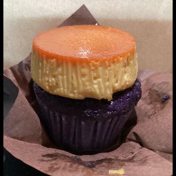 Cafe 86 - Ube leche flan cupcake - Desserts Near Me - Milpitas, California