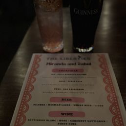 They had a personalized menu for the couple  which was the perfect touch!