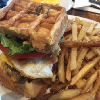 Iron Rooster - Waffle burger. - American Near Me - Baltimore, Maryland
