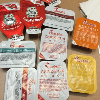 Chick-fil-A - Various sauces (I liked BBQ best) - Fast Food Near Me - Downey, California Chick-fil-A - Various sauces (I liked BBQ best) - Fast Food Near Me - Downey, California