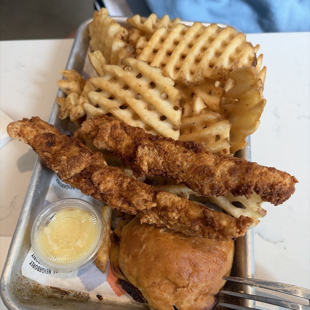 Neighborly - Kids chicken tenders - Mediterranean Near Me - Thousand Oaks, California Neighborly - Kids chicken tenders - Mediterranean Near Me - Thousand Oaks, California