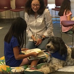 Newport Beach Public Library - Mariners Branch - BARK! Read to a Dog event (10.22.2017)