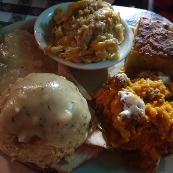 Ajax Diner - Turkey dinner with dressing, squash casserole, sweet potato casserole and cornbread - Southern Near Me - Oxford, Mississippi Ajax Diner - Turkey dinner with dressing, squash casserole, sweet potato casserole and cornbread - Southern Near Me - Oxford, Mississippi