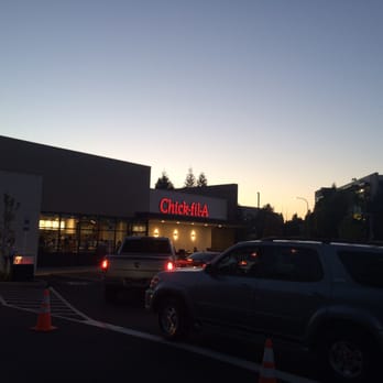 Chick-fil-A - Prepare for the long lines for drive thrus - Fast Food Near Me - Bellevue, Washington