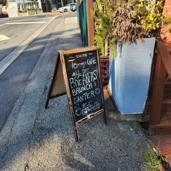 Tommy's Cafe - a blackboard sign on the sidewalk - Breakfast & Brunch Near Me - North Vancouver, British Columbia Tommy's Cafe - a blackboard sign on the sidewalk - Breakfast & Brunch Near Me - North Vancouver, British Columbia