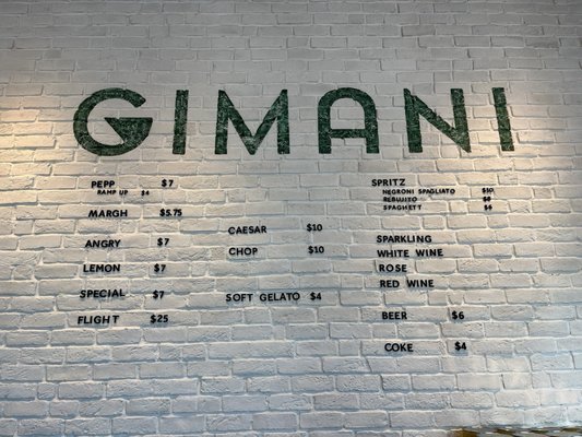 Menu photo 8 Gimani Albuquerque, NM