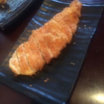 Kyoto Sushi - Chicken Cutlet sans dressing. Nicely cut into strips after breading and pan frying. - Japanese Near Me - Savage, Minnesota