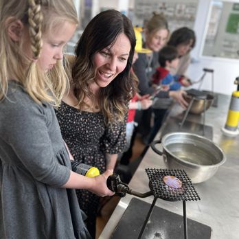 Foothills School of Arts & Sciences - A Kindergarten student visits a metal making business in downtown Boise with her class to learn how their art is made. - Elementary Schools Near Me - Boise, Idaho Foothills School of Arts & Sciences - A Kindergarten student visits a metal making business in downtown Boise with her class to learn how their art is made. - Elementary Schools Near Me - Boise, Idaho