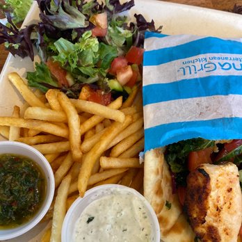Luna Grill Rancho Cucamonga - Chicken pita with salad - Mediterranean Near Me - Rancho Cucamonga, California Luna Grill Rancho Cucamonga - Chicken pita with salad - Mediterranean Near Me - Rancho Cucamonga, California