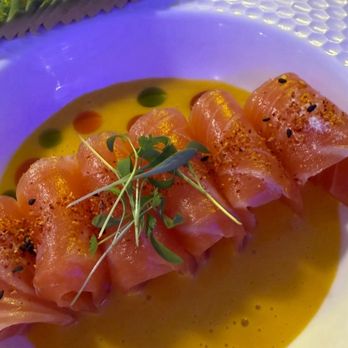 Barra Callao - Salmon passion fruit crudo - Peruvian Near Me - North Miami Beach, Florida