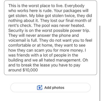 The Crest by Greystar - My review that wasn't being allowed to get posted - Apartments Near Me - Long Beach, California