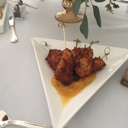 Seasons Catering - Coconut chicken with pineapple sauce