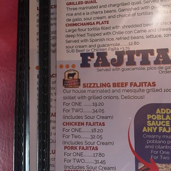 La Hacienda - Fajita prices - Mexican Near Me - Houston, Texas