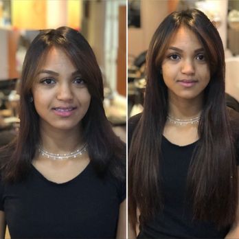 DH Estetika: Skin Care and Wig Boutique - Boston - Front view of how long my new hair is! So in love (should have wore a bring shirt) - Hair Salons Near Me - Boston, Massachusetts