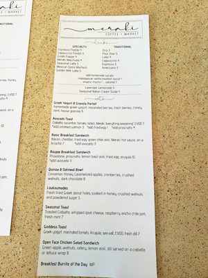 Menu photo 1 Meraki Coffee+Market Albuquerque, NM Menu photo 1 Meraki Coffee+Market Albuquerque, NM