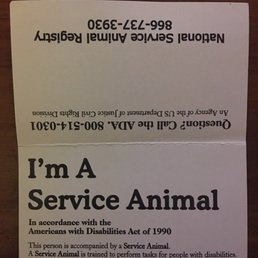When my dog graduated from service-schooling, they gave me a pack of these cards... learn something!
