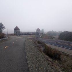 Fog over bridge