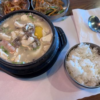 SGD Tofu House - Combination Tofu Soup - Korean Near Me - San Jose, California SGD Tofu House - Combination Tofu Soup - Korean Near Me - San Jose, California