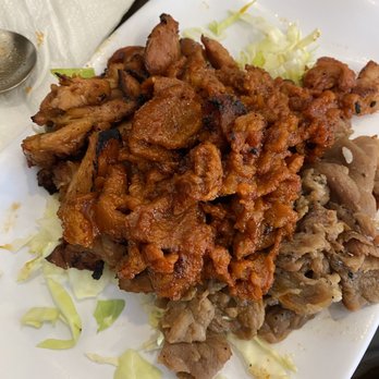 Hodori Restaurant - Hodori Special Lunch Plate (BBQ Beef, BBQ Chicken, and Spicy BBQ Pork) - Korean Near Me - Mesa, Arizona