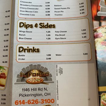 IL Forno - a menu for a pizza restaurant - Pizza Near Me - Pickerington, Ohio IL Forno - a menu for a pizza restaurant - Pizza Near Me - Pickerington, Ohio