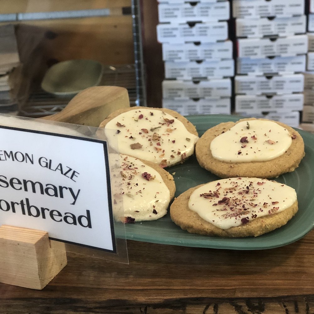 Meg's Bread - Rosemary Shortbread w/Lemon Glaze - Bakeries Near Me - Cookeville, Tennessee Meg's Bread - Rosemary Shortbread w/Lemon Glaze - Bakeries Near Me - Cookeville, Tennessee